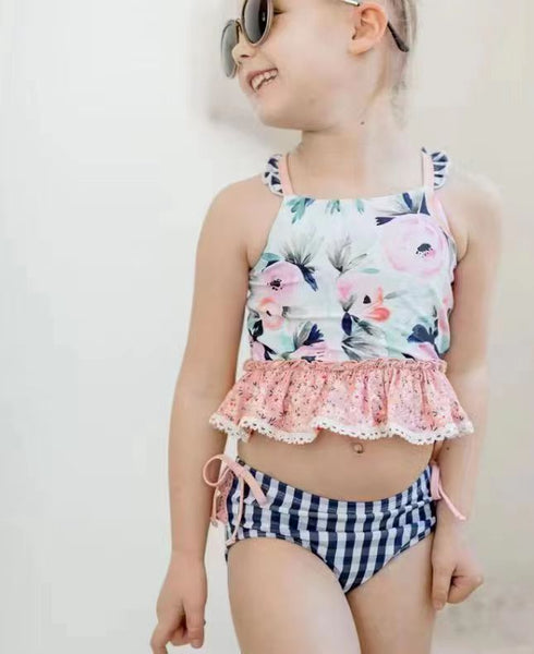 S0158  baby girl clothes girl swimsuit swimwear
