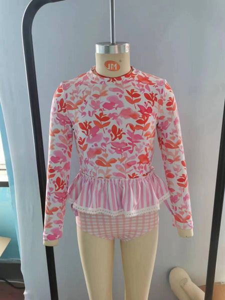 S0166 baby girl clothes girl swimsuit swimwear beach wear