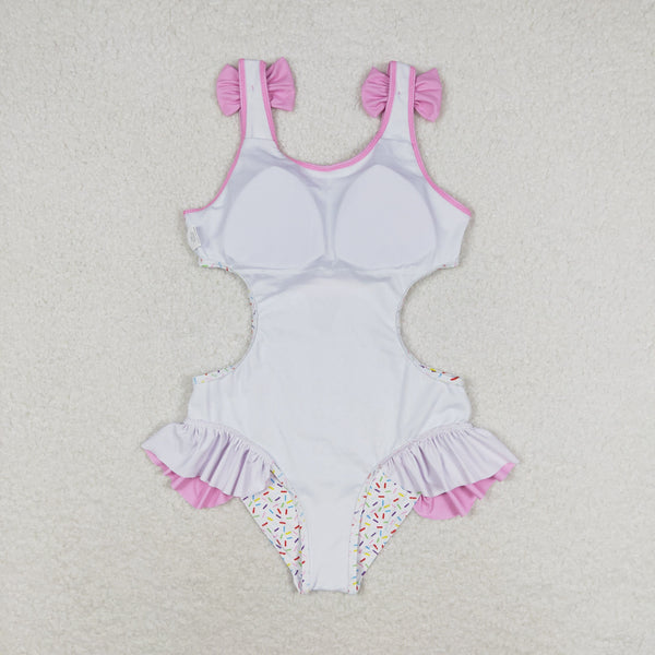 S0178 RTS baby girl clothes ice-cream girl swimsuit swimwear beach wear