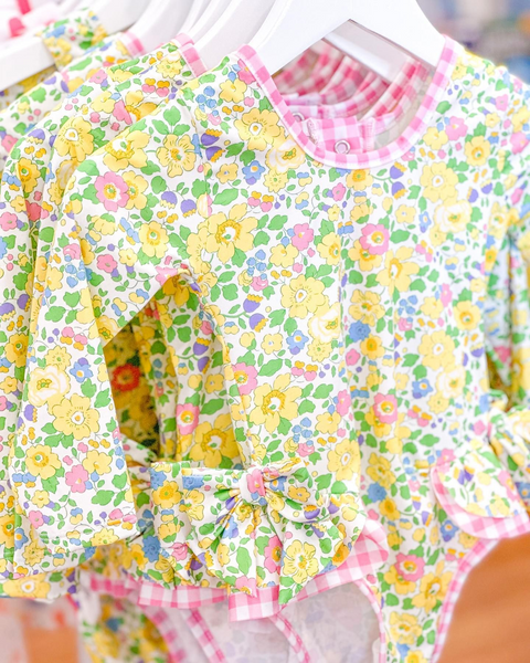 S0191 baby girl clothes floral girl swimsuit swimwear beach wear