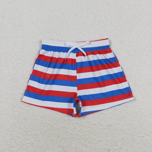 RTS toddler clothes matching clothing star print shorts baby boy 4th of  July summer swim trunks-2026.2.2