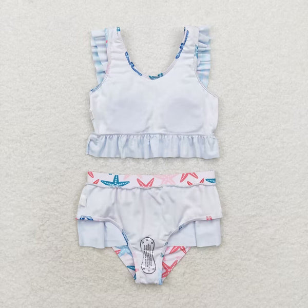 S0240 RTS baby girl clothes shell girl summer swimsuit