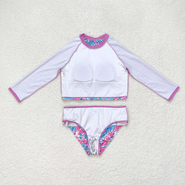 S0259 RTS baby girl clothes pink girl summer swimsuit