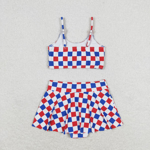 S0287 RTS baby girl clothes 4th of July girl summer swimsuit swim wear beach bathing suit