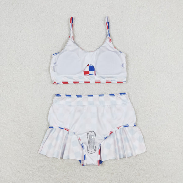 S0287 RTS baby girl clothes 4th of July girl summer swimsuit swim wear beach bathing suit