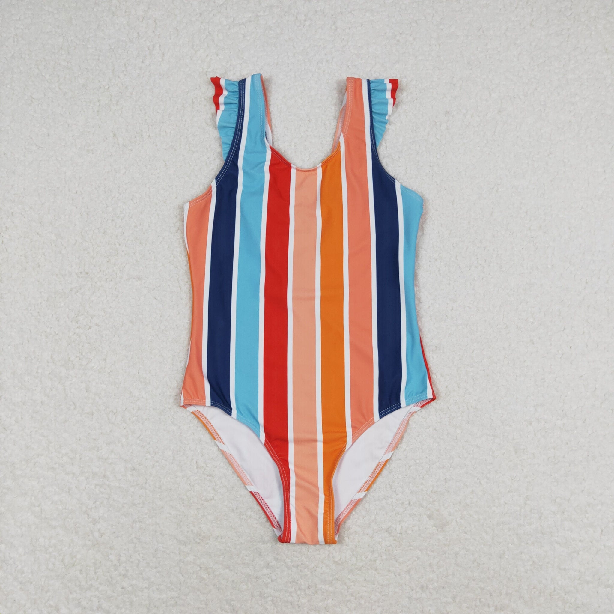 S0341 RTS baby girl clothes stripe girl summer swimsuit beach wear