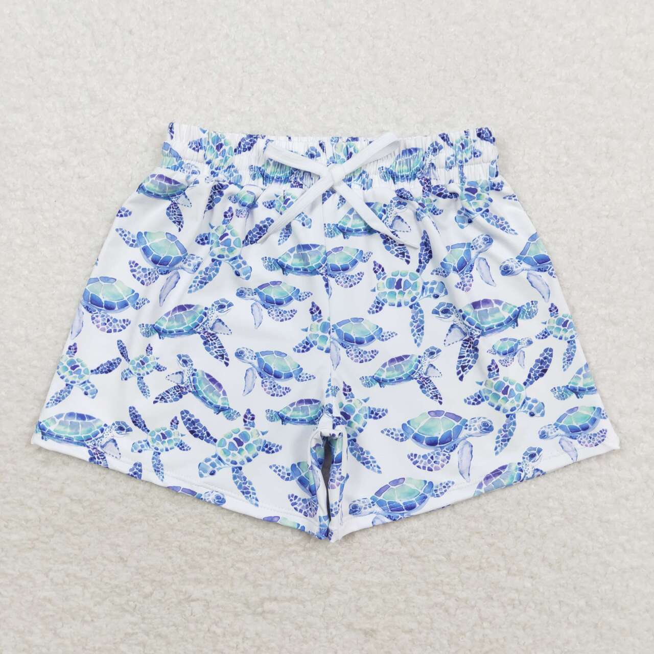 S0431 RTS baby boy clothes sea turtle boy summer swim shorts  3-6M to 6-7T