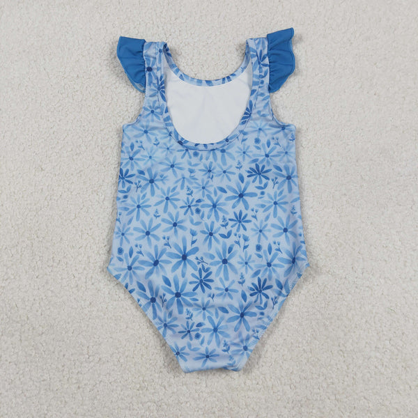 S0515 RTS baby girl clothes flower girl summer swimsuit beach wear