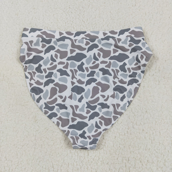 S0556 RTS women clothes grey adult leopard swim suit 2pcs outfit 1