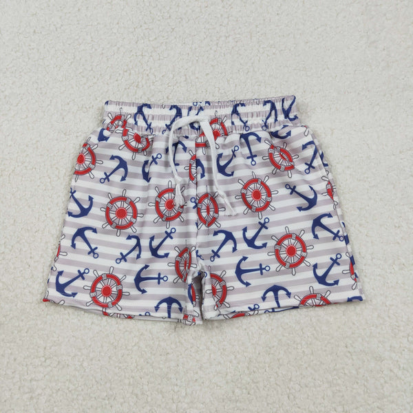 RTS toddler clothes matching clothing star print shorts baby boy 4th of  July summer swim trunks-2026.2.2