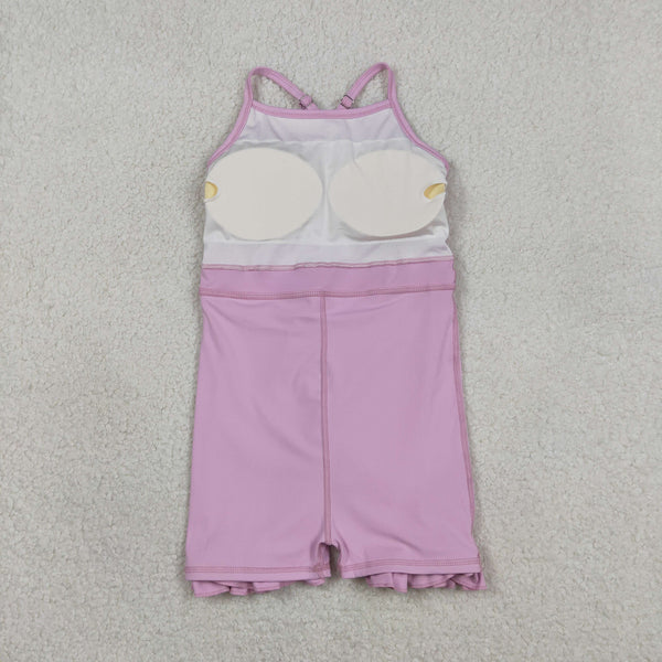 S0712 RTS girl clothes pink  girl summe sports dress atheletic dresses