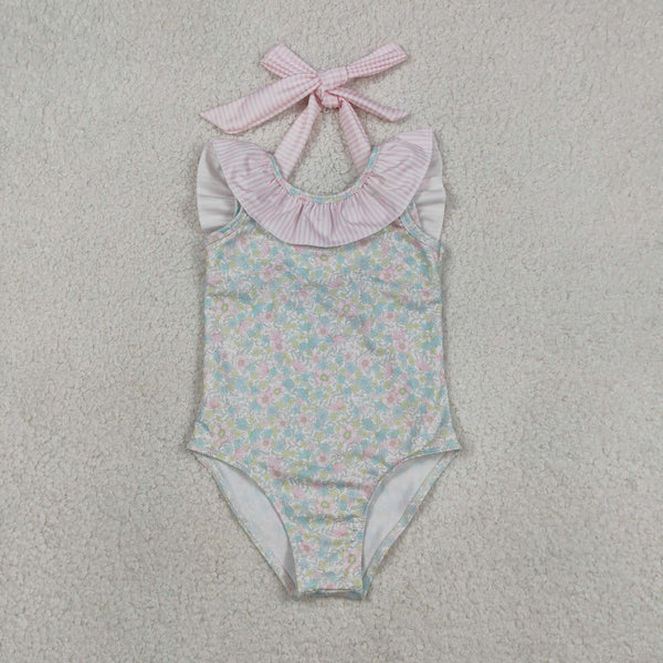 RTS S0732 Kids girl clothes flower girl summer swimsuit beach wear