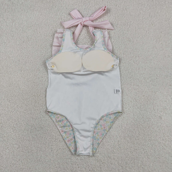 RTS S0732 Kids girl clothes flower girl summer swimsuit beach wear