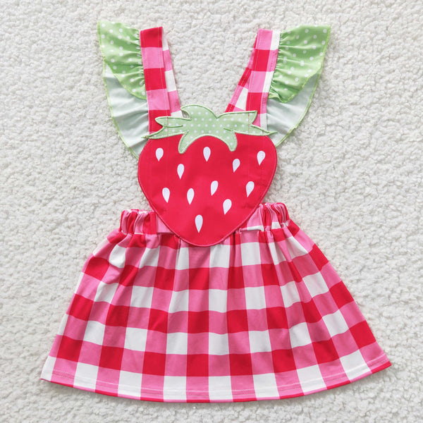 GSD0241 kids clothes girls strawberry summer dress-promotion 2025.6.7 $5.5
