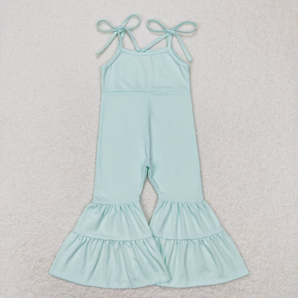 SR0716 kids clothes girls girl summer jumpsuit mint cotton romper