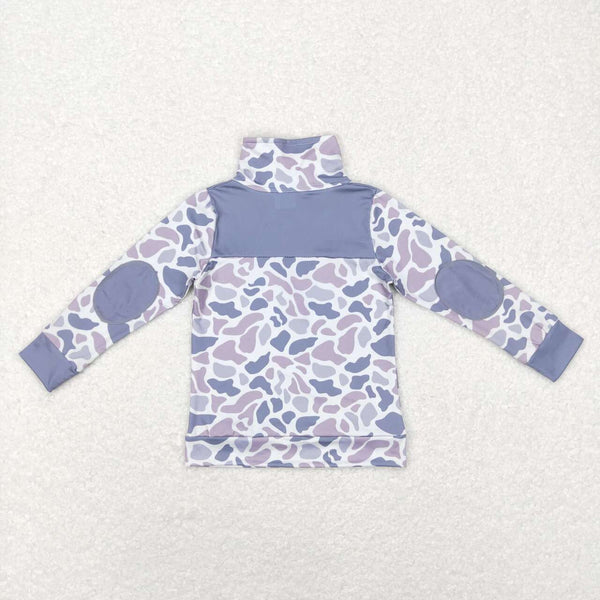 BT0467 RTS baby boy clothes camouflage boy winter shirt top