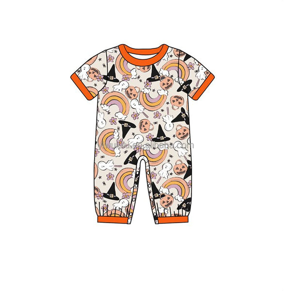 SR0085 baby boy clothes short sleeve halloween romper