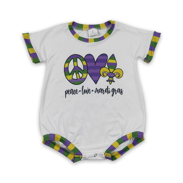 SR0123 baby clothes mardi gras bubble