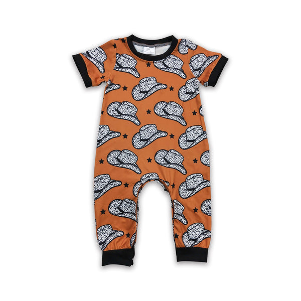 SR0141 baby boy clothes hat summer romper