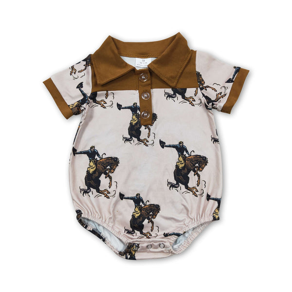 SR0222 baby clothes western summer bubble