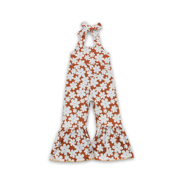 SR0315 USA warehouse 25.5.16 kids clothes girls summer floral jumpsuit