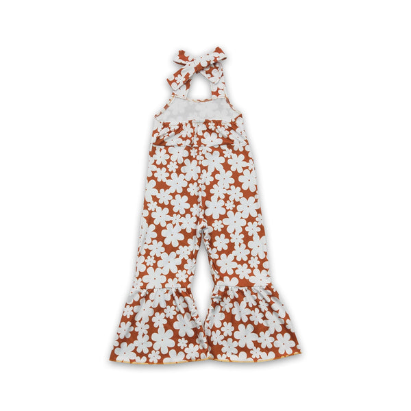 SR0315 USA warehouse 25.5.16 kids clothes girls summer floral jumpsuit