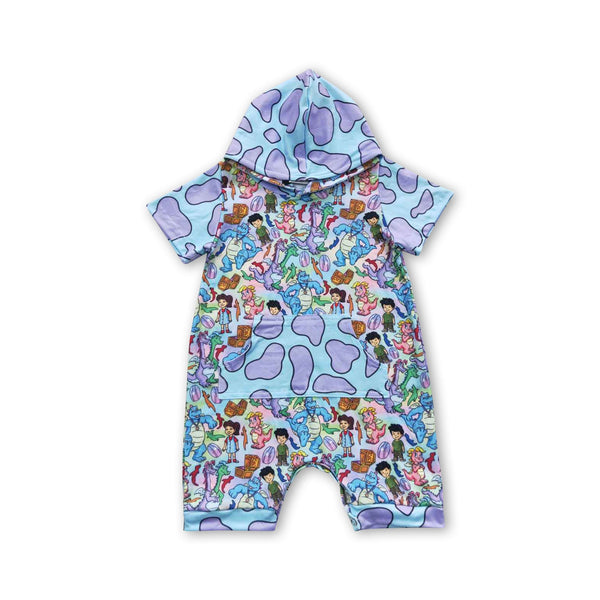 SR0405 baby boy clothes cartoon summer romper