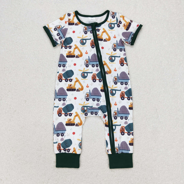SR0850 RTS baby boy clothes boy engineering vehicle romper