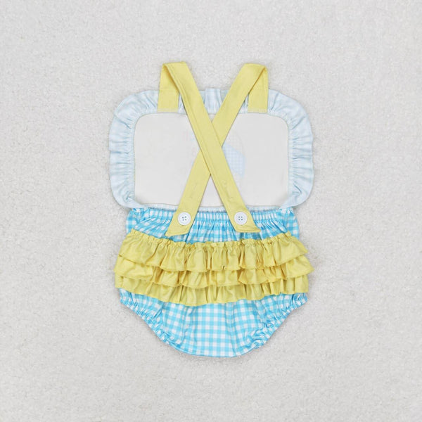 SR0956 RTS baby girl clothes beach brat girl summer romper ¡ꡧprint¡ê?