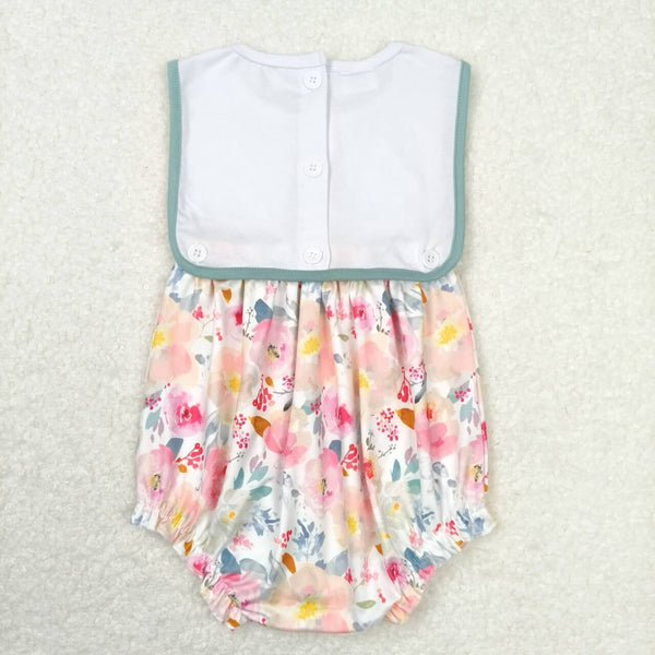 RTS  matching clothing embroidery floral print clothing baby girl summer bubble-2026.4.18
