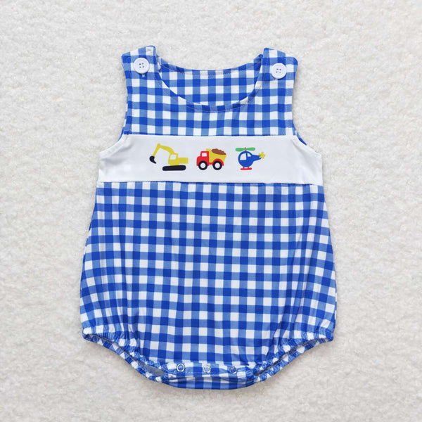 SR1011 RTS baby boy clothes engineering vehicle boy summer romper(print svg)