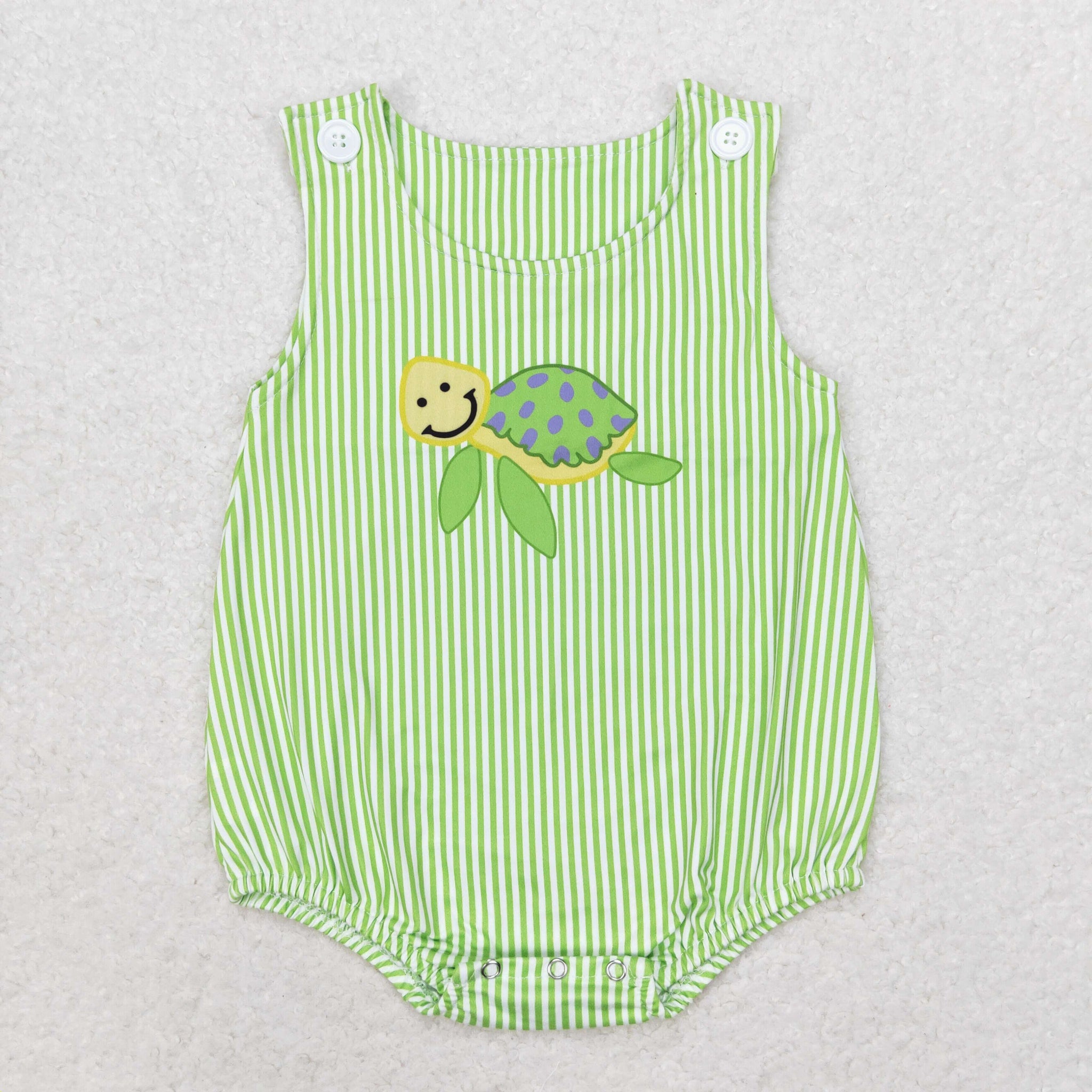 SR1093 RTS baby boy clothes sea turtle toddler boy summer bubble