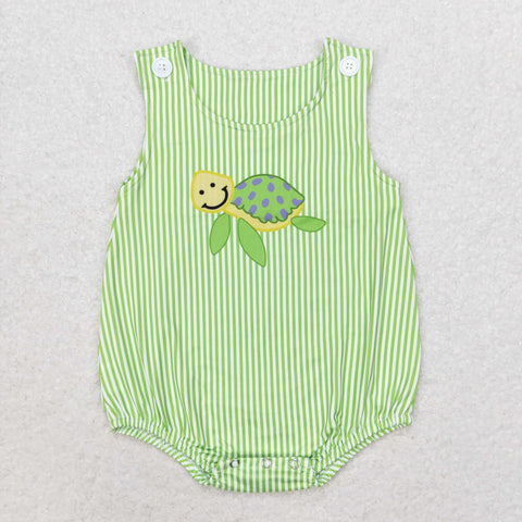 SR1093 RTS baby boy clothes sea turtle toddler boy summer bubble