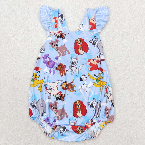 SR1114 RTS  baby girl clothes cartoon dog  toddler girl summer bubble