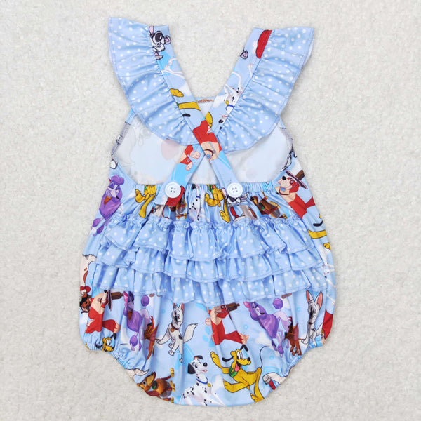 SR1114 RTS  baby girl clothes cartoon dog  toddler girl summer bubble
