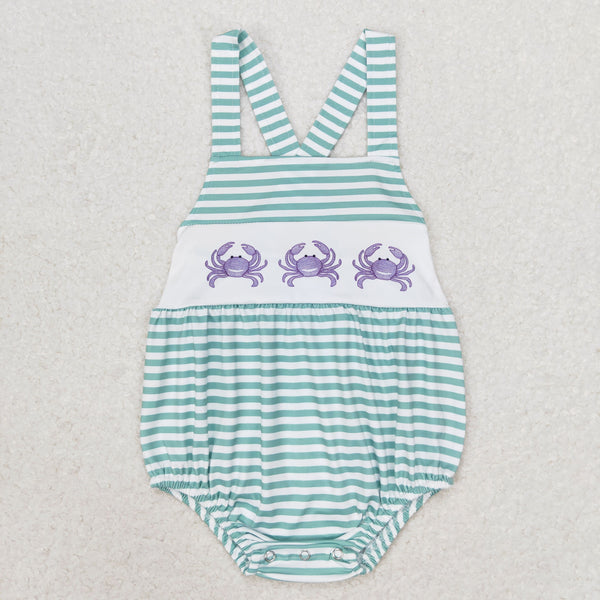 SR1118 RTS baby girl clothes crab toddler girl summer bubble