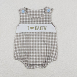 SR1120 RTS baby boy clothes I love daddy toddler boy summer bubble father's day clothes ¡ꡧembroidery¡ê?