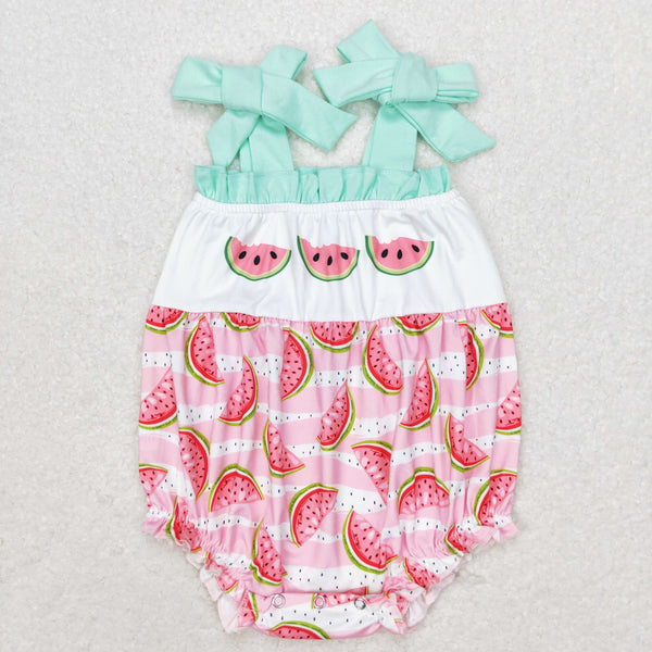 SR1157 RTS baby girl clothes watermelon toddler girl summer bubble