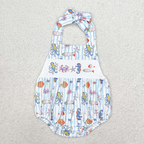 SR1247 RTS baby girl clothes sea animals toddler girl summer bubble