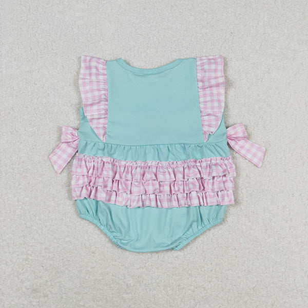 SR1260 RTS baby girl clothes embroidery ice cream toddler girl summer bubble
