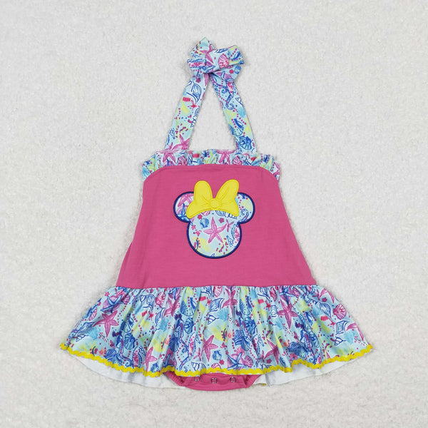 SR1346 RTS baby girl clothes cartoon mouse toddler girl summer bubble