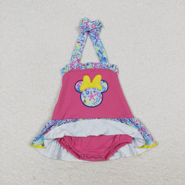SR1346 RTS baby girl clothes cartoon mouse toddler girl summer bubble