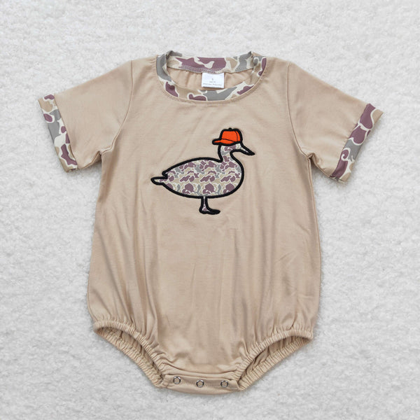 SR1403 RTS baby boy clothes embroidery mallard camouflage toddler boy summer bubble