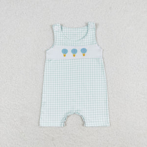 SR1405 RTS baby boy clothes hot air balloon toddler boy summer romper ¡ꡧembroidery¡ê?