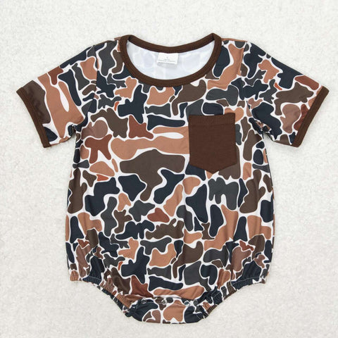 SR1580 RTS baby boy clothes camouflage pocket toddler boy summer bubble