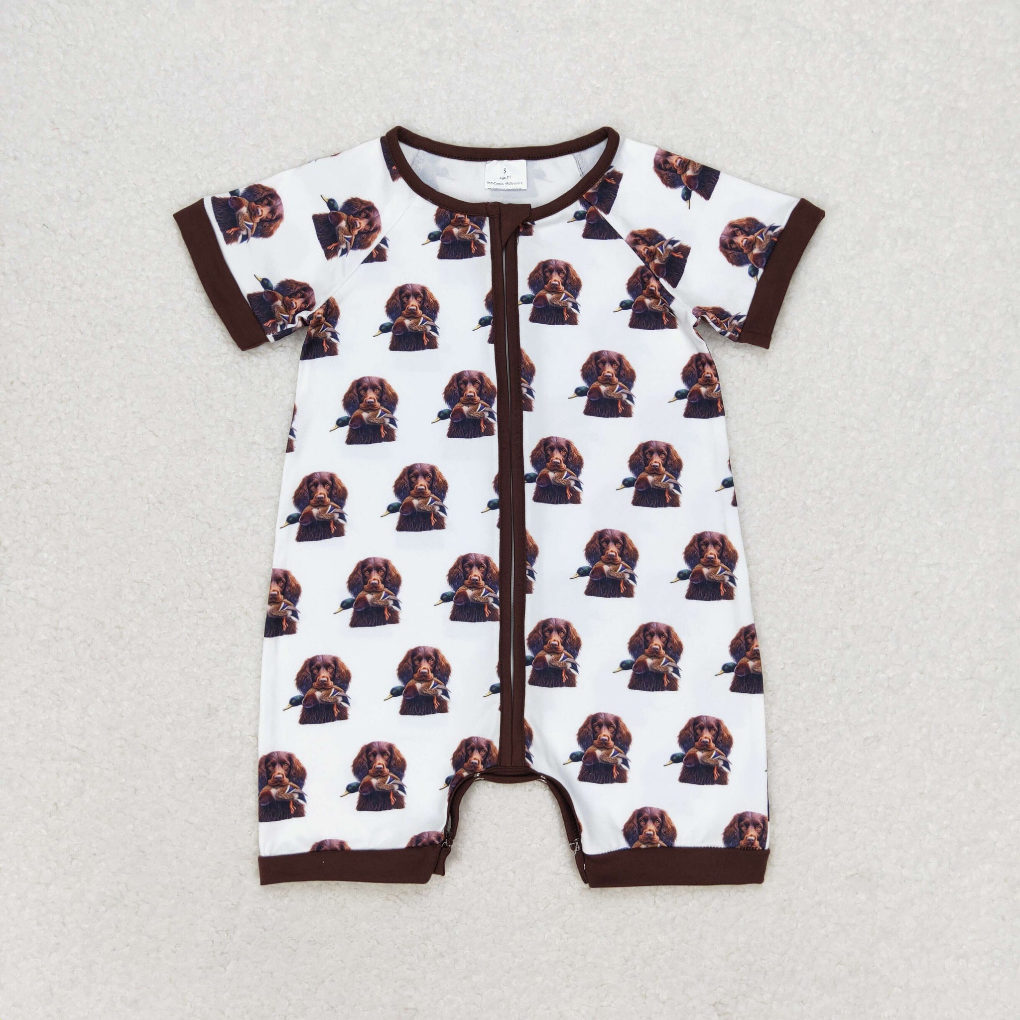 SR1687 RTS baby boy clothes  hunting toddler boy summer romper