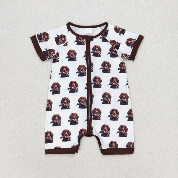 SR1687 RTS baby boy clothes  hunting toddler boy summer romper