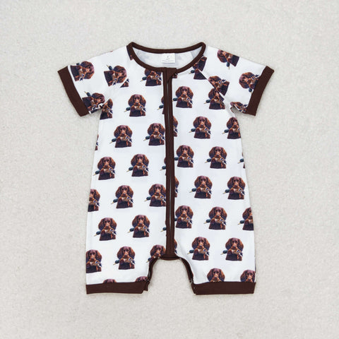 SR1687 RTS baby boy clothes  hunting toddler boy summer romper