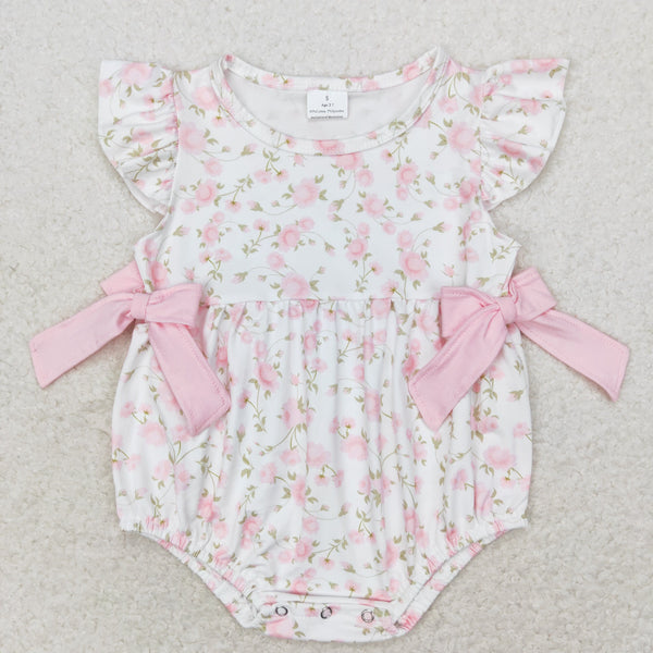 SR1765 RTS baby girl clothes floral toddler girl summer bubble