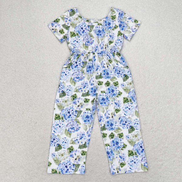 SR1846 RTS baby girl clothes floral girl summer jumpsuit